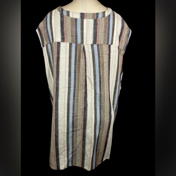 Republic Sleeveless Button Up Linen Blend Shirt Women’s 2X - Picture 2 of 3
